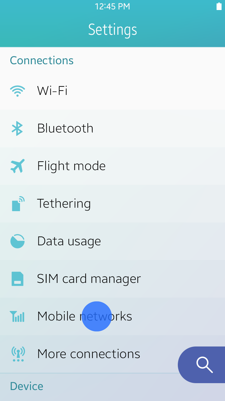 Navigation using the Back key